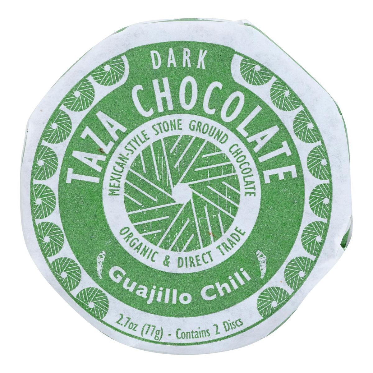 Taza Chocolate Organic Chocolate Mexicano Discs - 50 Percent Dark Chocolate - Guajillo Chili - 2.7 Oz - Case Of 12