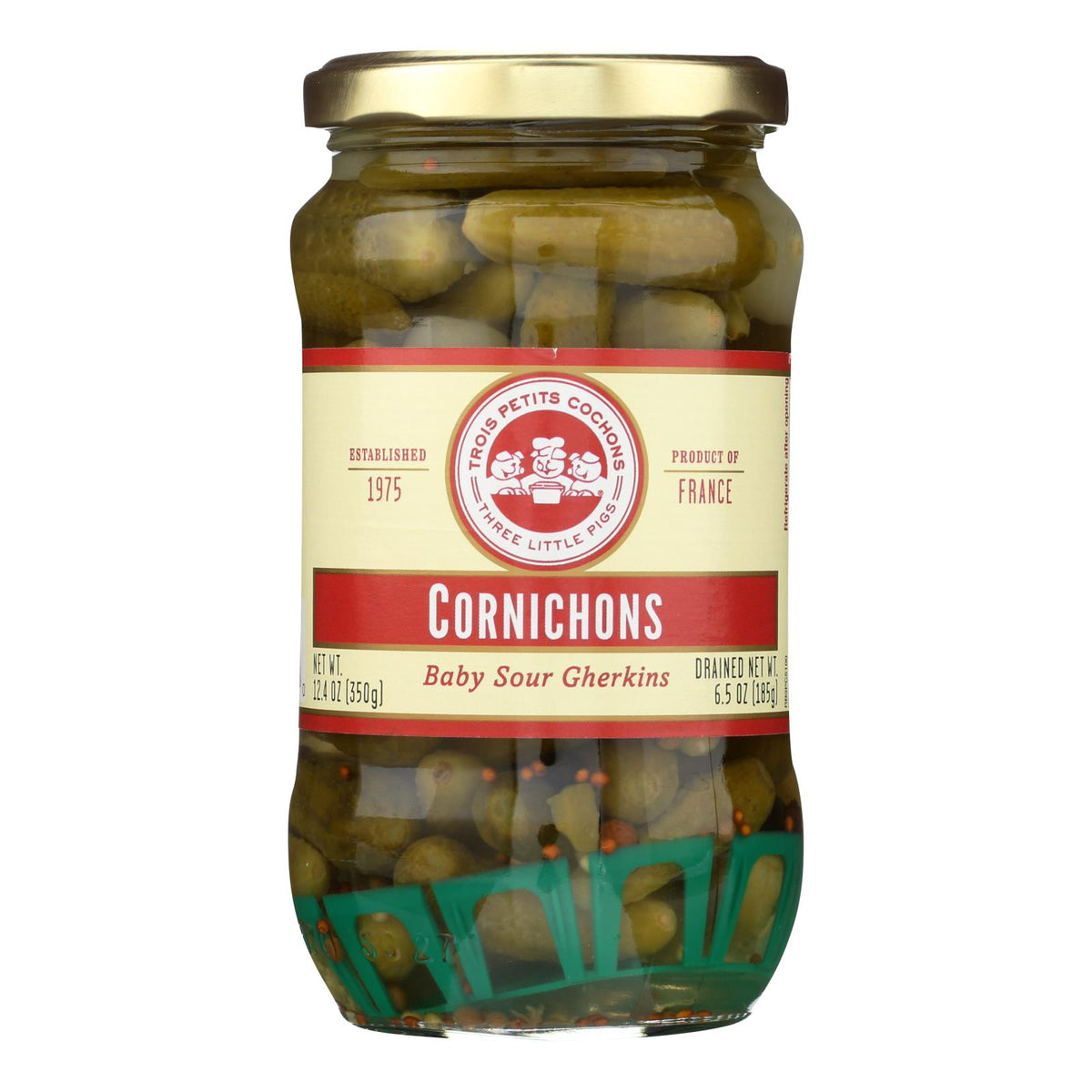 Trois Petits Cochons - Cornichons - Case Of 12-12.4 Ounces