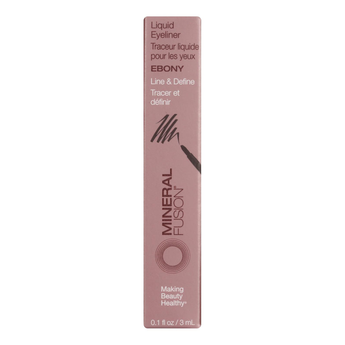 Mineral Fusion - Eyeliner Liquid Ebony - 1 Each - 0.1 Ounce