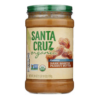 Santa Cruz Organic - Peanut Butter Organic Dark Roast Creamy - Case Of 6-26 Ounces