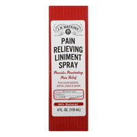 J.r. Watkins Natural Pain Relieving Liniment Spray - 4.0 Oz