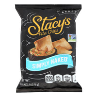 Stacey's Pita Chips - Simply Naked - 1.5 Oz - Case Of 24