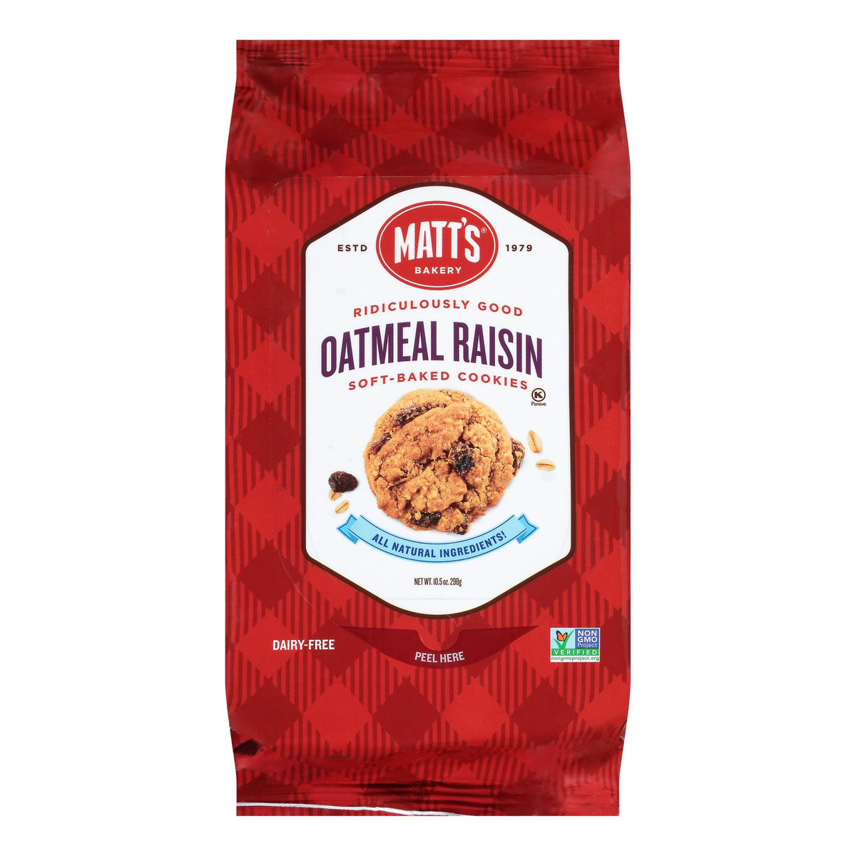 Matt's Cookies - Cookies Oatmeal Raisin - Case Of 6-10.5 Oz