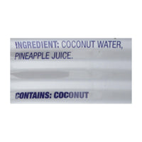 C2o Coconut Water With Pineapple Juice And Coconut Pulp  - Case Of 12 - 17.5 Fz