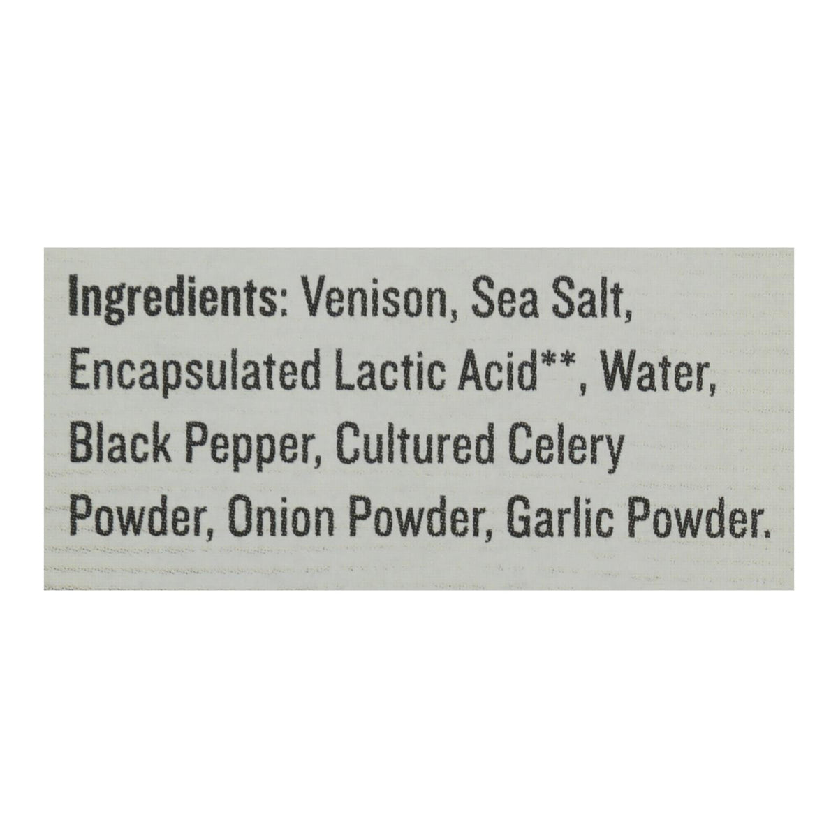 Epic - Bar Venison Sea Salt+ppr - Case Of 8-4/1.3 Oz