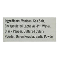 Epic - Bar Venison Sea Salt+ppr - Case Of 8-4/1.3 Oz