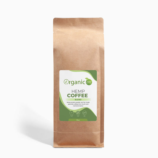 Organic Hemp Coffee Blend - Medium Roast 16oz - Organic OTC Perfect for Mother's Day 2024