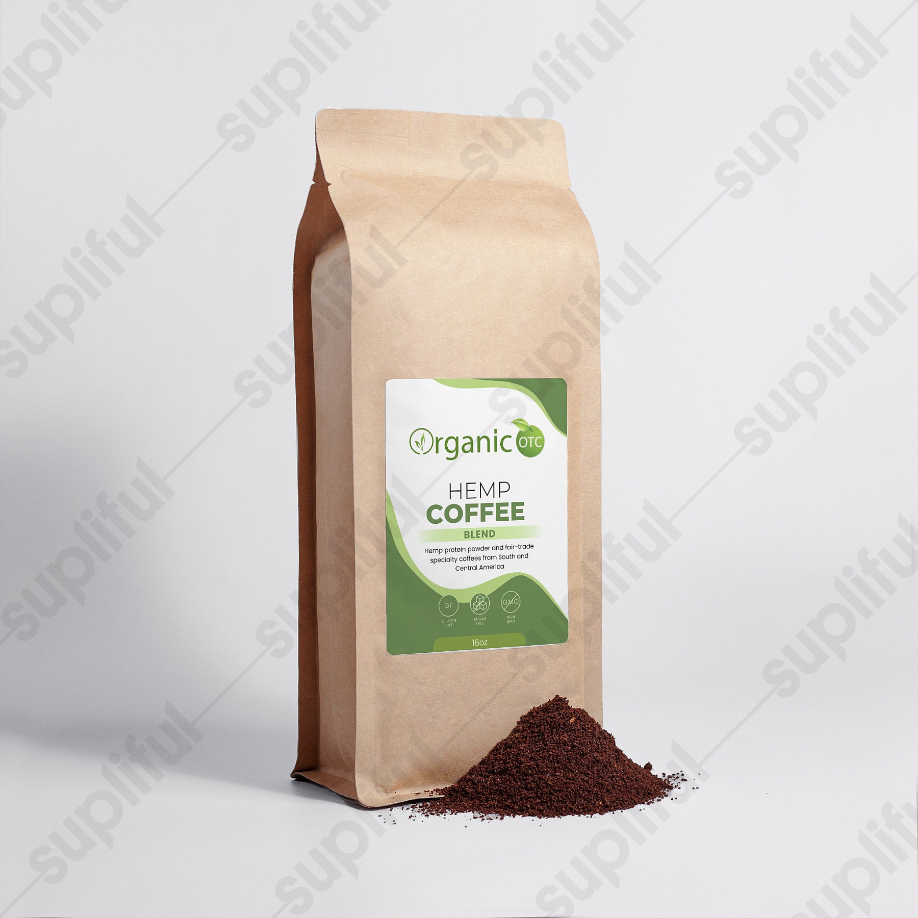 Organic Hemp Coffee Blend - Medium Roast 16oz - Organic OTC Perfect for Mother's Day 2024