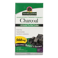 Nature's Answer - Charcoal - Activated Purified - 90 Softgels