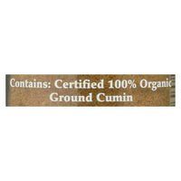 Morton And Bassett Organic Ground Cumin - Cumin - Case Of 3 - 2 Oz.