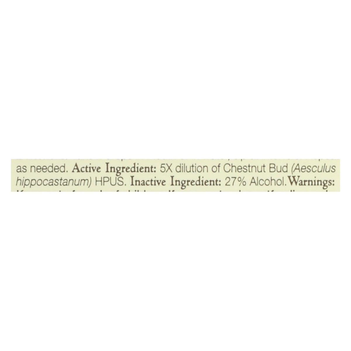 Bach Flower Remedies Essences Chestnut Bud - 0.7 Fl Oz