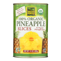 Native Forest Organic Slices - Pineapple - Case Of 6 - 15 Oz.