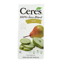 Ceres 100% Pear Juice  - Case Of 12 - 33.8 Fz