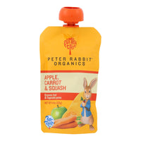 Peter Rabbit Organics Veggie Snacks - Carrot Squash And Apple - Case Of 10 - 4.4 Oz.