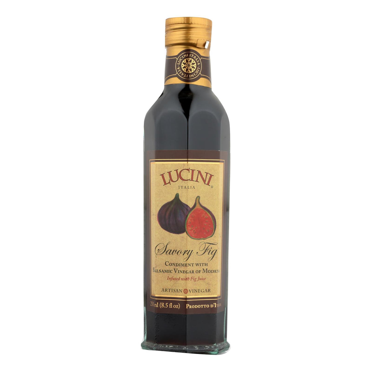 Lucini Italia Savory Fig Balsamic Artisan Vinegar - Case Of 6 - 8.5 Fl Oz.