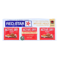 Red Star Nutritional Yeast - Active Dry - .75 Oz - Case Of 18