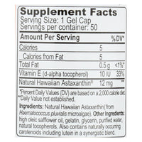 Nutrex Hawaii Bioastin Hawaiin Astaxanthin - 12 Mg - 50 Gel Caps