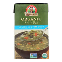 Dr. Mcdougall's Organic Split Pea Lower Sodium Soup - Case Of 6 - 17.6 Oz.