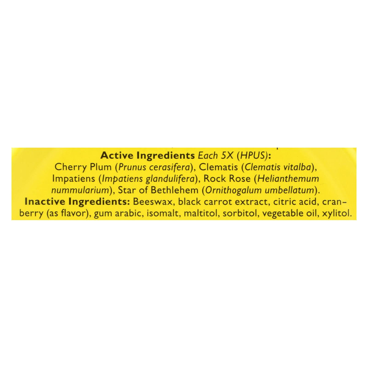 Bach Rescue Remedy Pastilles - Cranberry - 50 Grm - Case Of 12