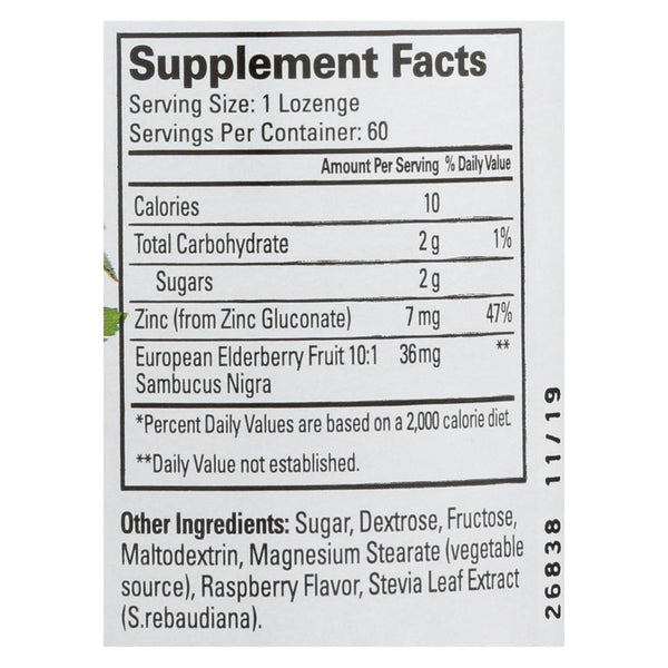 Quantum Research Thera Zinc Lozenges - Elderberry - 60 Lozenges