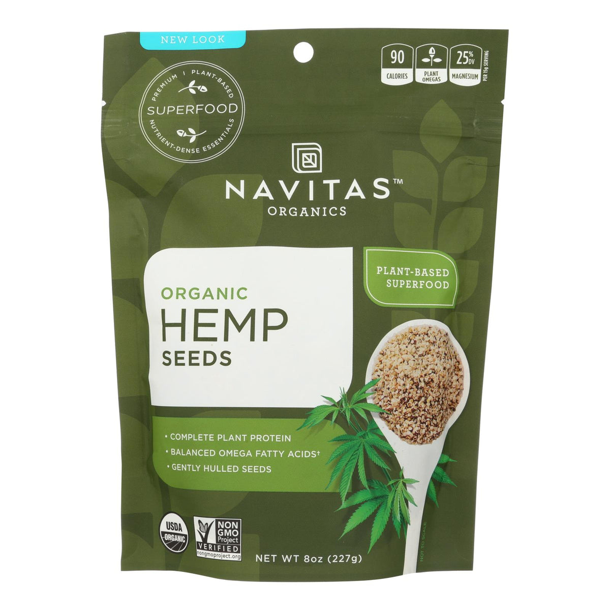 Navitas Naturals Hemp Seeds - Organic - Shelled - 8 Oz - Case Of 12