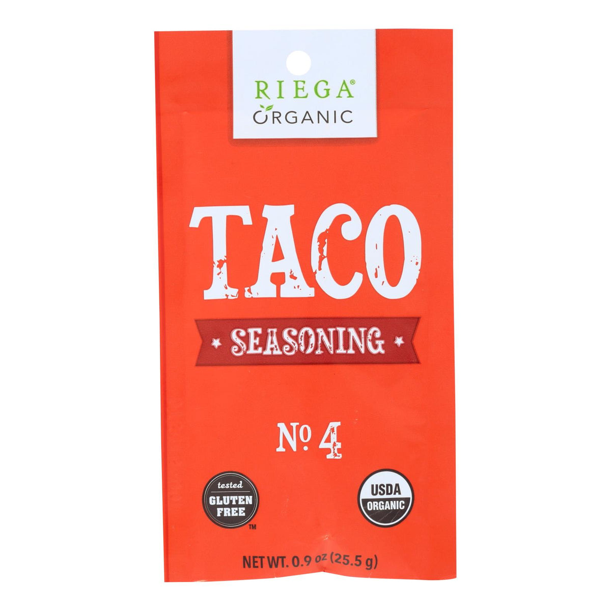 Riega Foods Seasoning - Organic - Taco - No. 4 - .9 Oz - Case Of 8