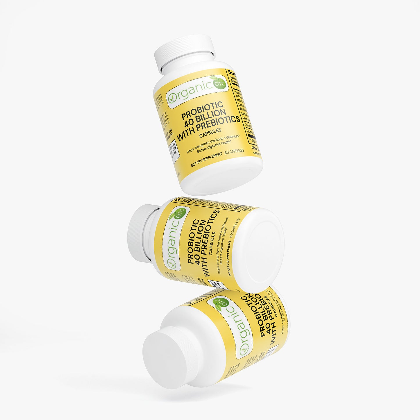 Probiotic 40 Billion with Prebiotics - Organic OTC