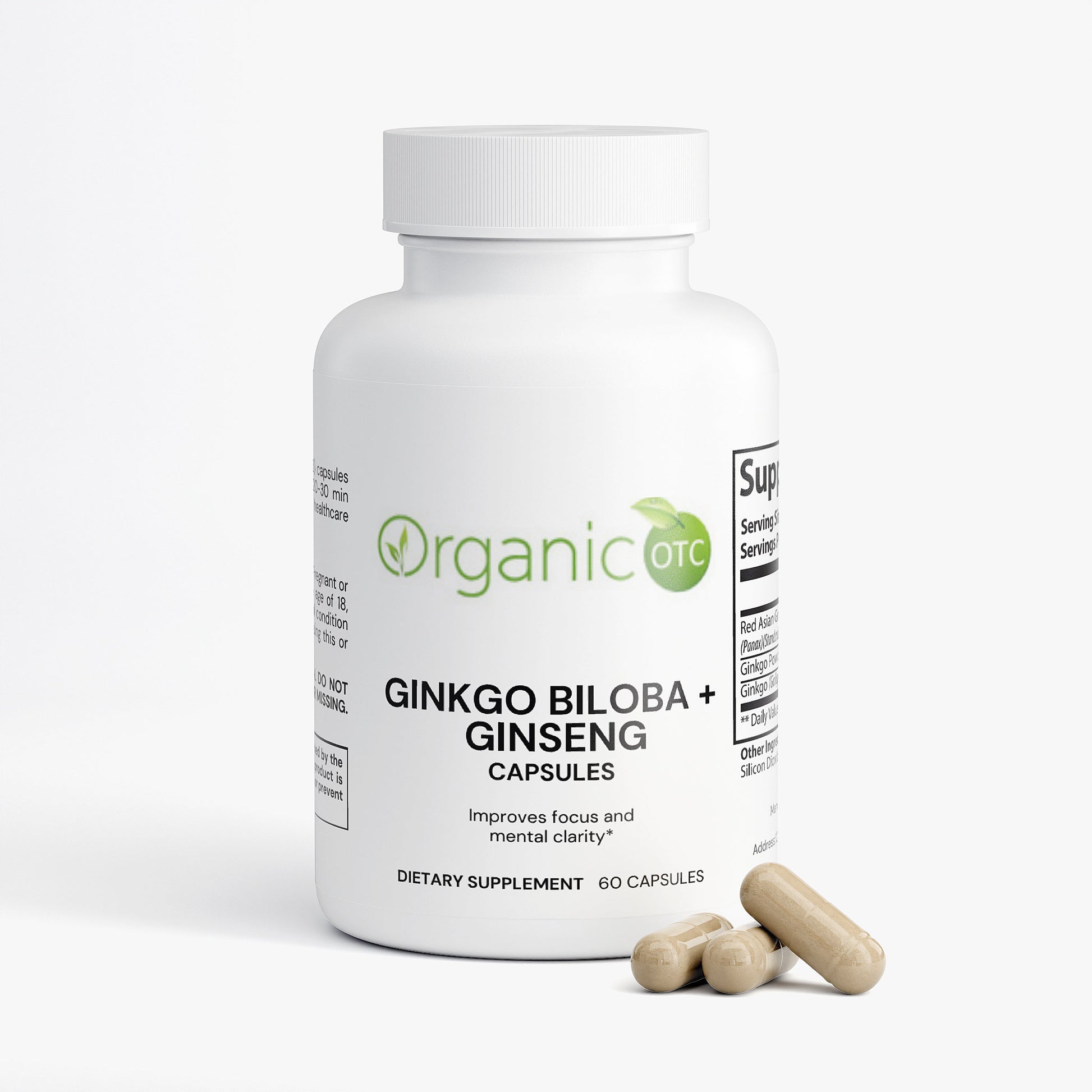 Ginkgo Biloba + Ginseng - Organic OTC