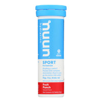 Nuun Hydration Drink Tab - Active - Fruit Punch - 10 Tablets - Case Of 8