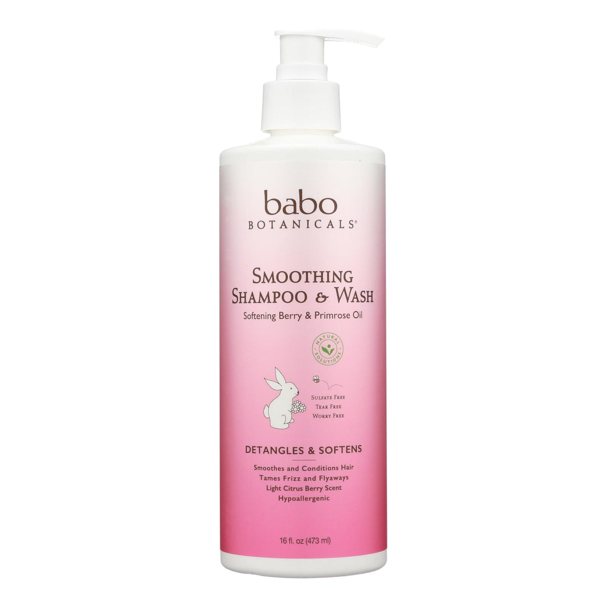 Babo Botanicals - Shampoo - Softening Berry And Primrose Oil - 1 Each - 16 Fl Oz.