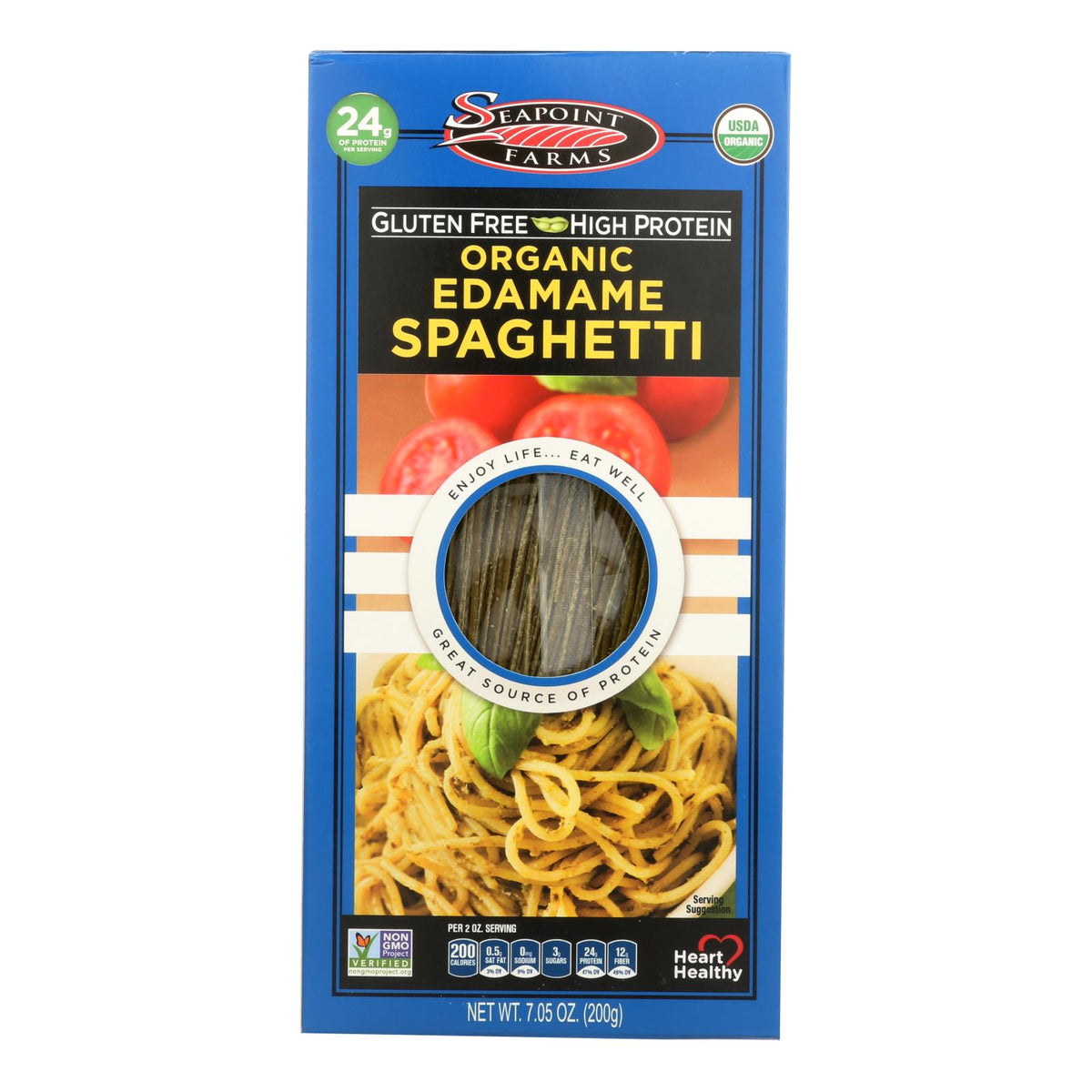 Seapoint Farms Edamame Spaghetti - Case Of 12 - 7.5 Oz.