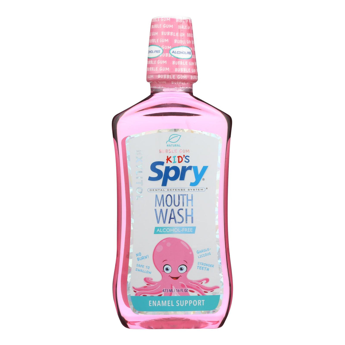 Spry Mouth Wash - Bubble Gum - Kid - 16 Fl Oz