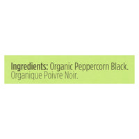 Spicely Organics - Organic Peppercorn - Black - Case Of 6 - 0.45 Oz.