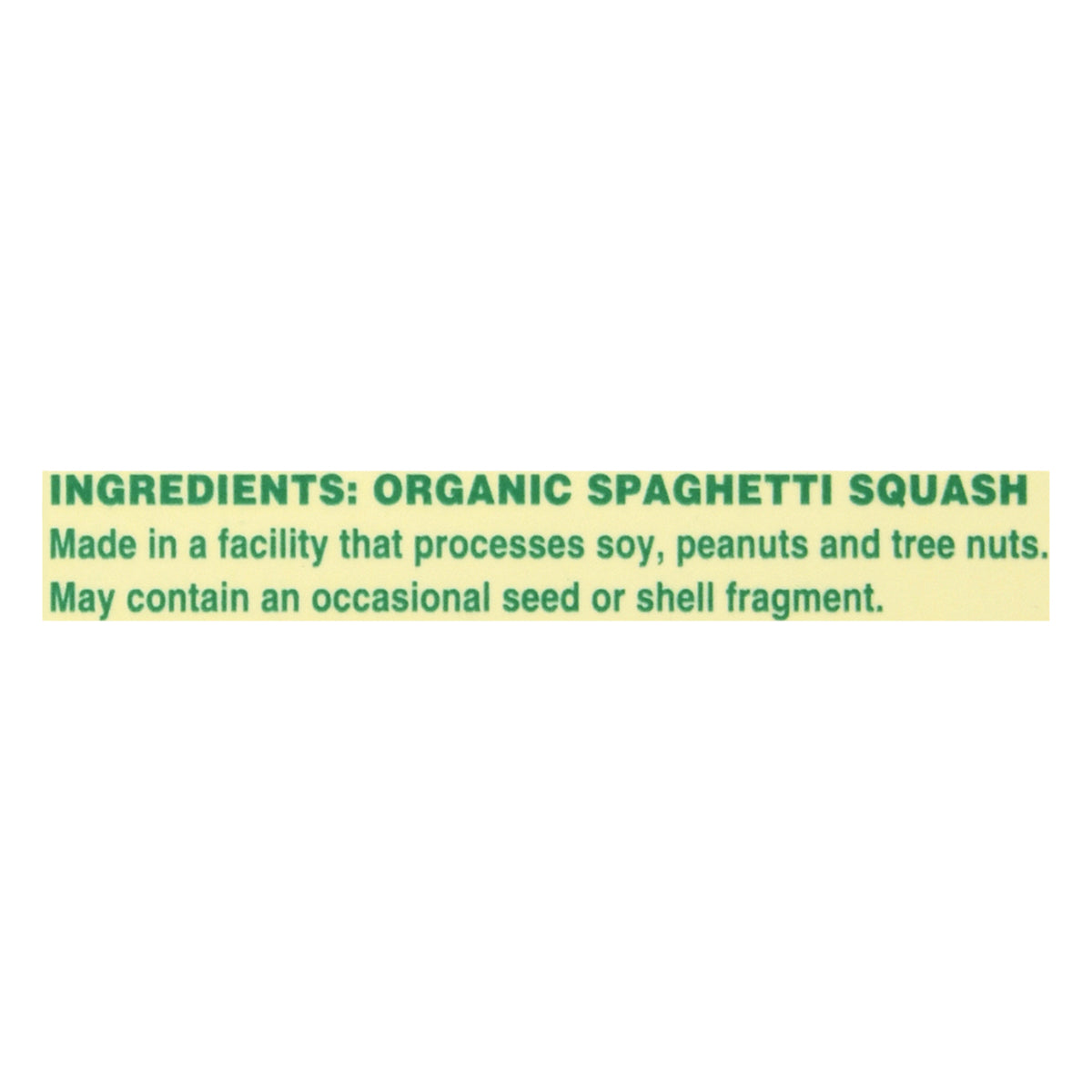 Solely - Pasta Spag Squash - Case Of 6-1.76 Oz