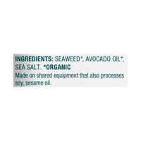 Gimme Seaweed Snacks - Seawd Snack Avocado Oil - Case Of 10-.92 Oz