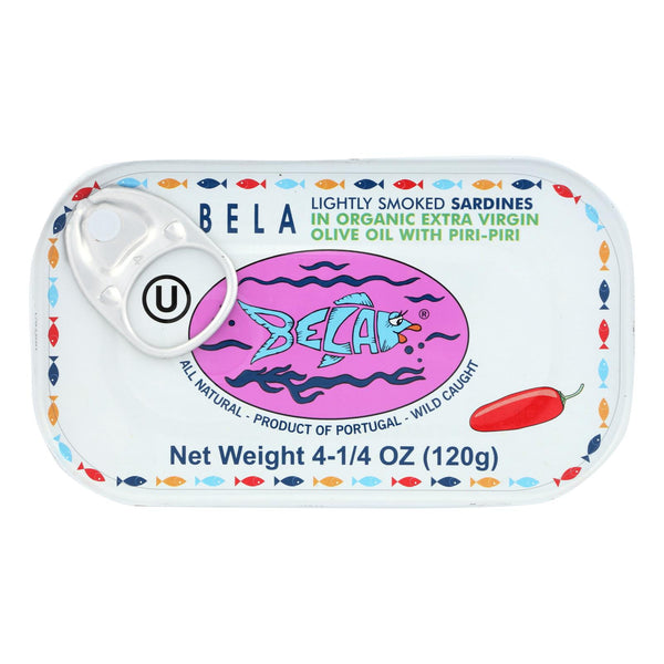 Bela-olhao Sardines - Sardines Piri Piri Smoke - Case Of 12-4.23 Oz