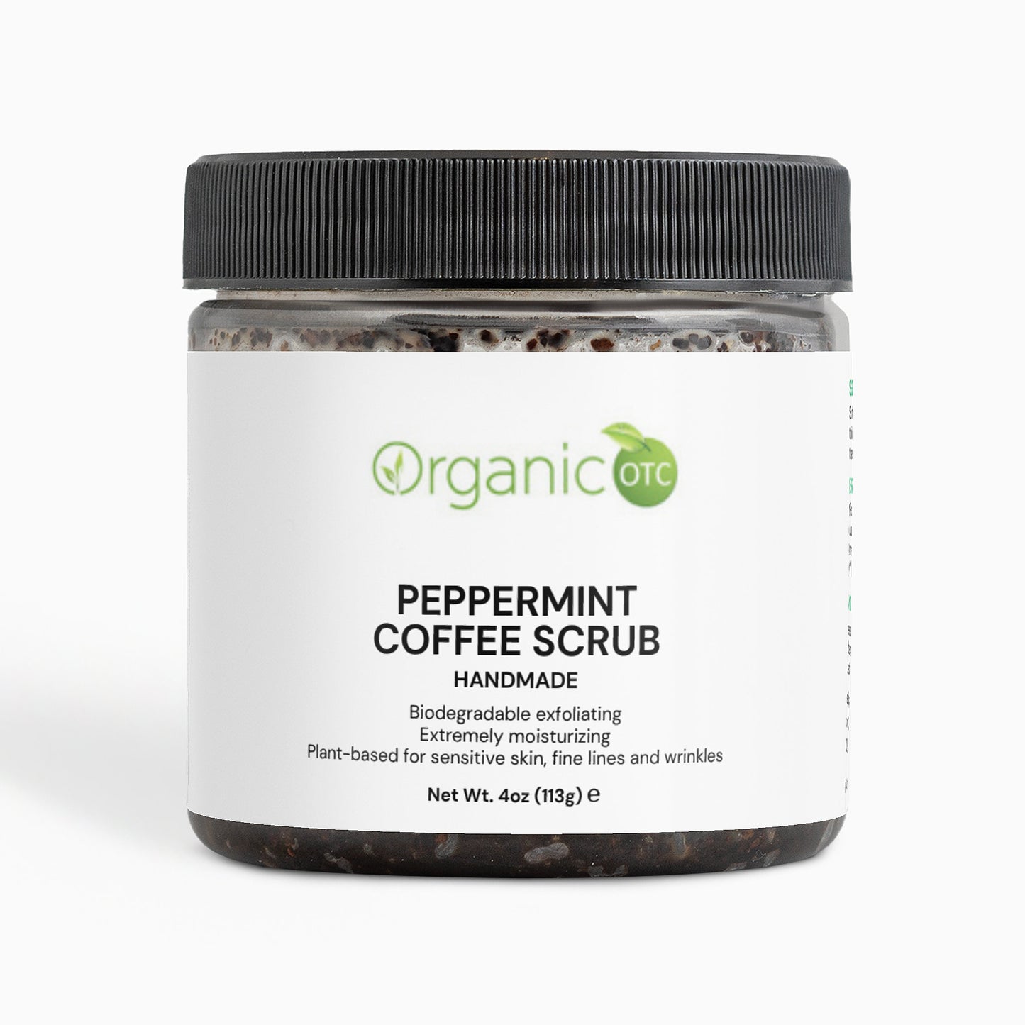 Peppermint Coffee Scrub - Organic OTC