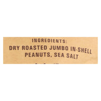 Cb's Nuts Peanuts - Low Sodium - Jumbo - In Shell - Case Of 12 - 12 Oz