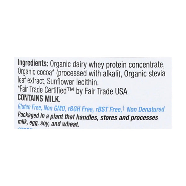 Teras Whey Protein Powder - Whey - Organic - Fair Trade Certified Dark Chocolate Cocoa - 12 Oz