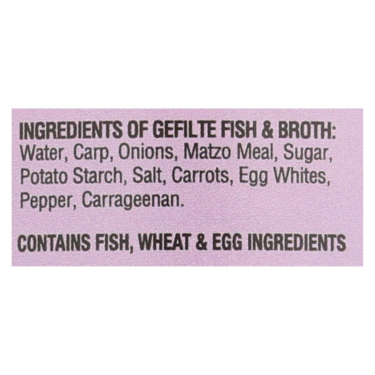 Yehuda Matzo Gelfilte Fish - Original - Case Of 12 - 24 Oz.