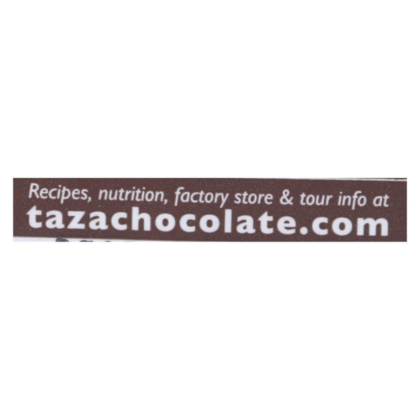 Taza Chocolate Organic Chocolate Mexicano Discs - 40 Percent Dark Chocolate - Salted Almond - 2.7 Oz - Case Of 12