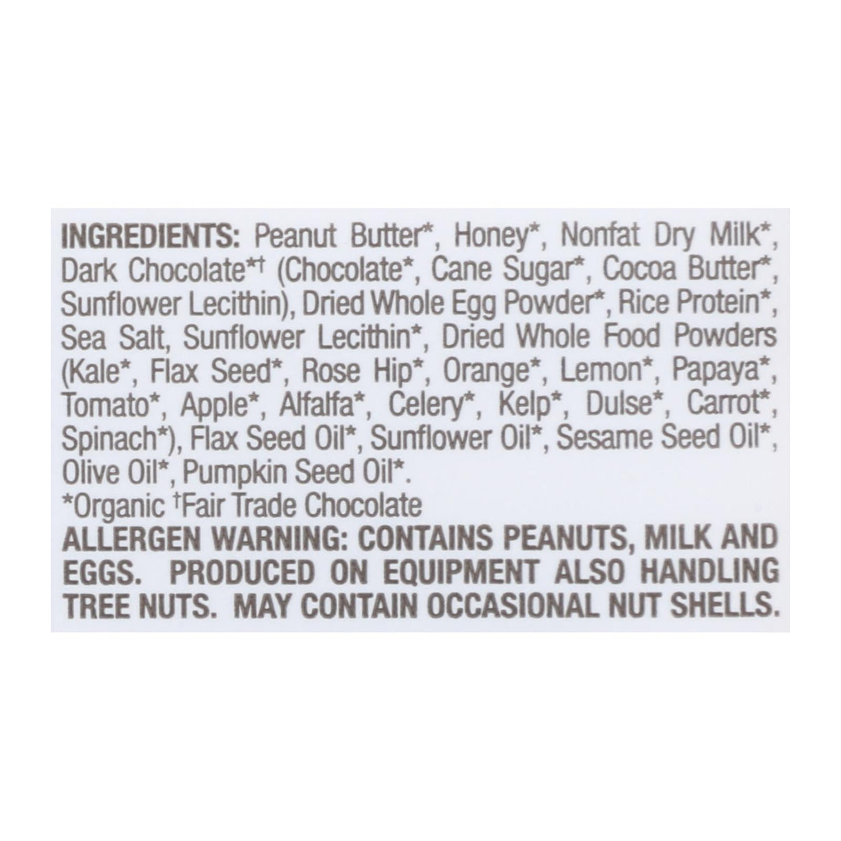 Perfect Bar Dark Chocolate Chip Peanut Butter Perfect Bar  - Case Of 8 - 2.3 Oz