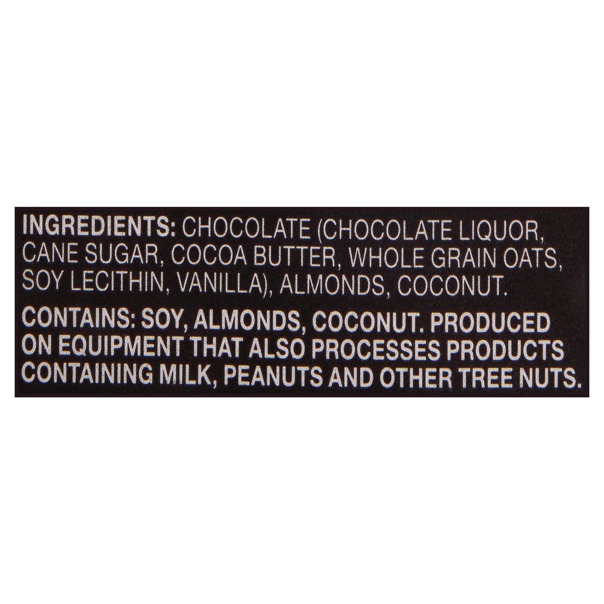 Endangered Species Chocolate - Dark Chocolate Coconut Almond Oat Milk - Case Of 12-3 Oz