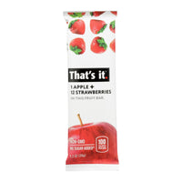 That's It Fruit Bar - Apple And Strawberry - Case Of 12 - 1.2 Oz