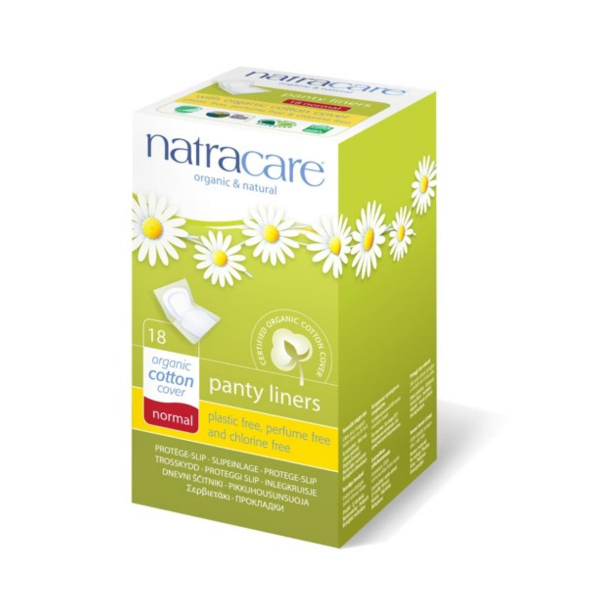 Natracare Panty Liner - Normal Wrapped - 18 Ct