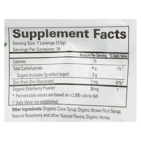 Quantum Research Zinc Lozenges - Elderberry Raspberry - 18 Count