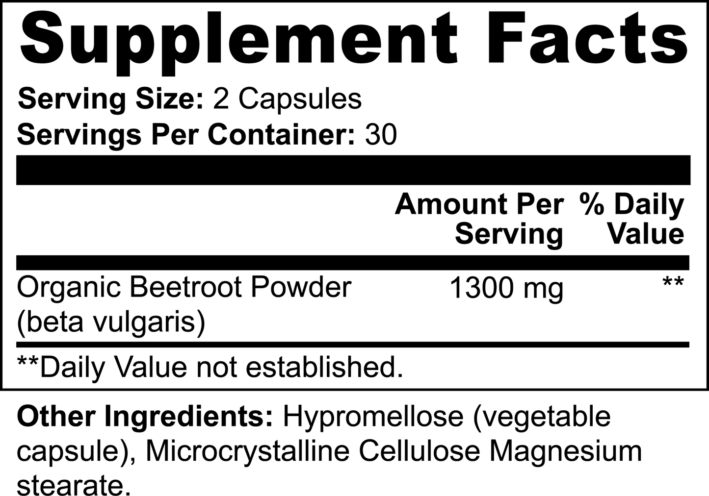 Beetroot - Organic OTC