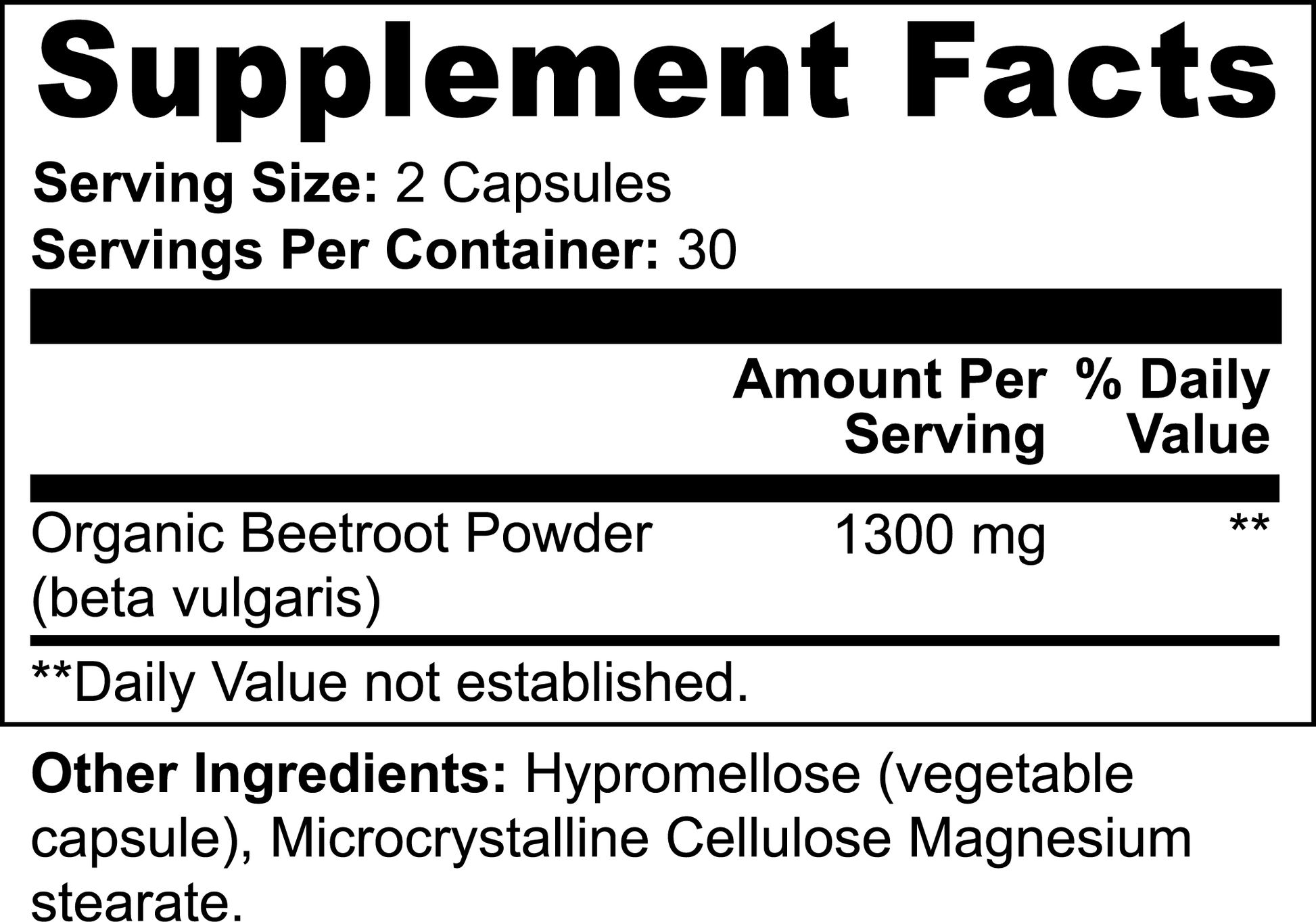 Beetroot - Organic OTC