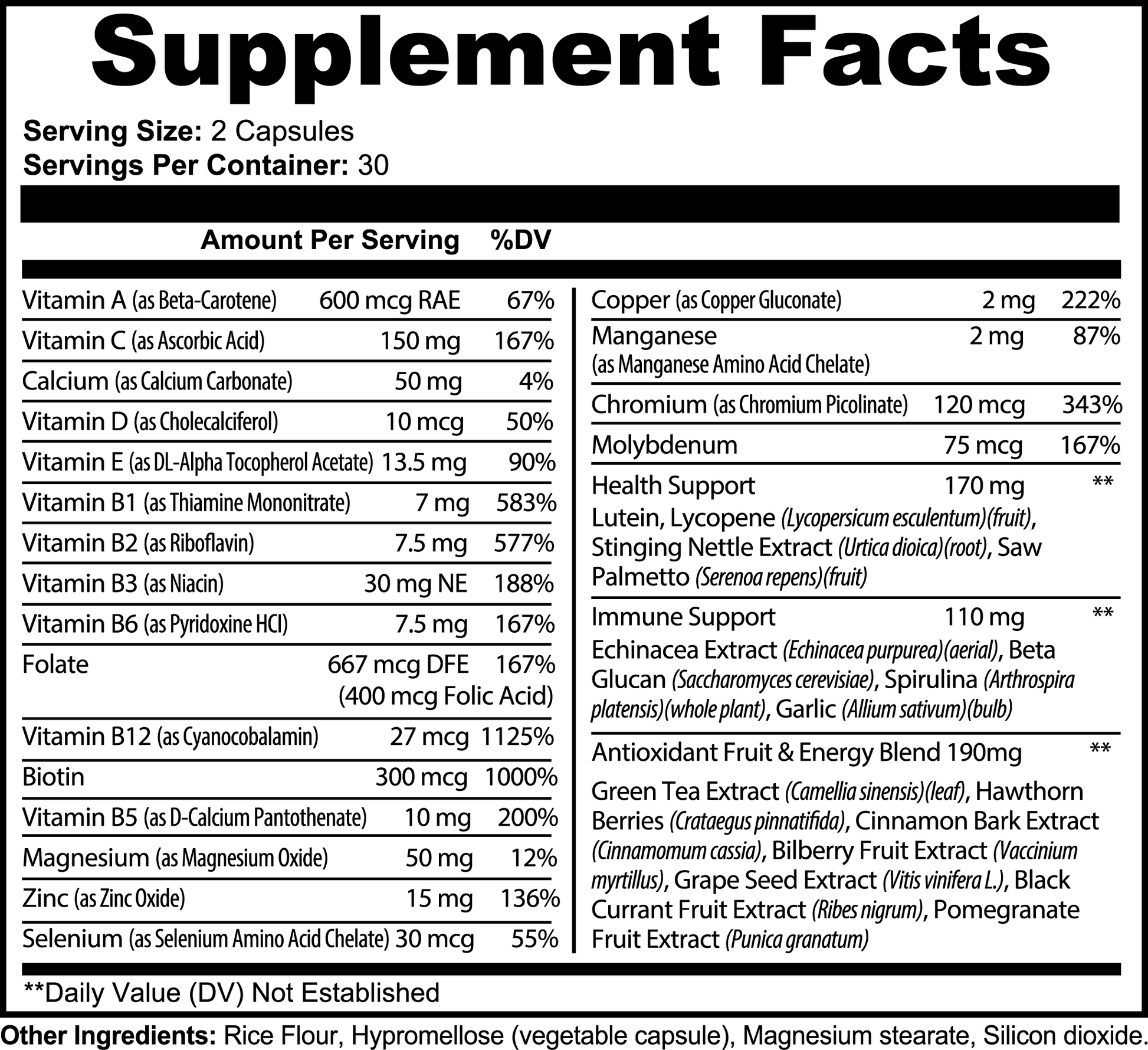 Complete Multivitamin - Organic OTC