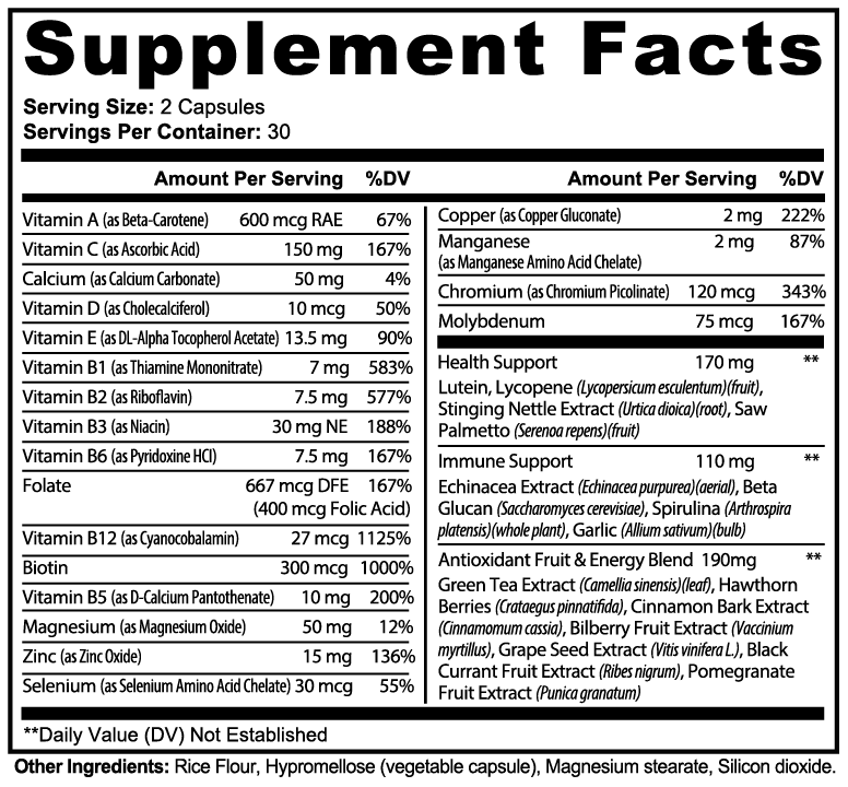 Complete Multivitamin - Organic OTC